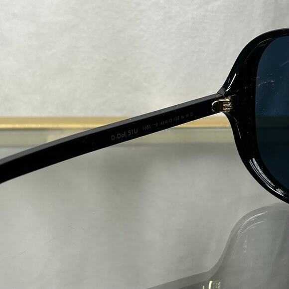 DIOR D-DOLL S1U Navy Blue Acetate Oversized Aviator Sunglasses TS3812 - Picture 6 of 6